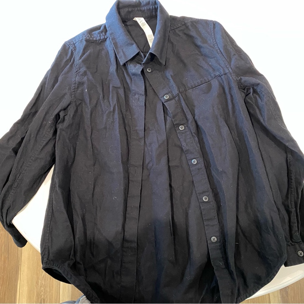Lululemon Athletica Black Cotton Shirt size 4